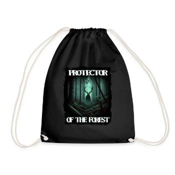 Leshy - Slavic protector of the forest - Drawstring Bag - black - Front