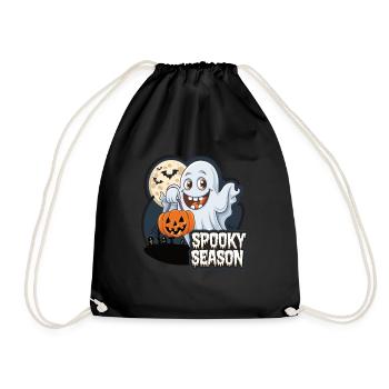 Cute Halloween Ghost Spooky Season Ghost - Turnbeutel - Schwarz - Vorne