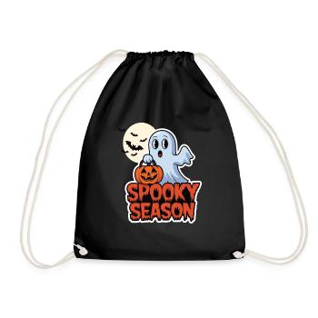 Mignon Halloween Fantôme Spooky Saison Fantôme - Sac de sport léger - noir - Devant