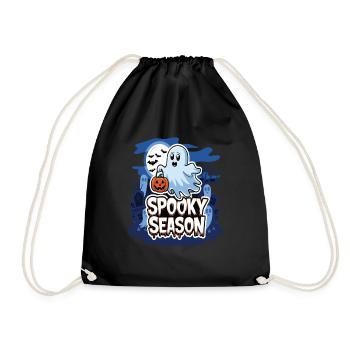 Cute Halloween Ghost Spooky Season Ghost - Turnbeutel - Schwarz - Vorne