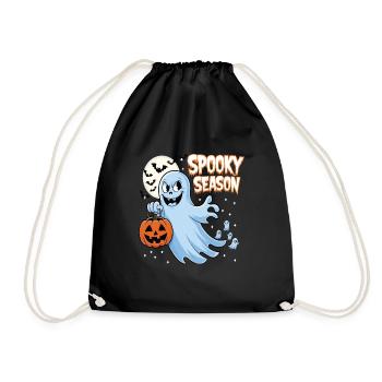 Cute Halloween Ghost Spooky Season Ghost - Turnbeutel - Schwarz - Vorne