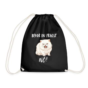 Irony Tshirt Funny Funny Humor Sarcasm Laughter - Drawstring Bag - black - Front