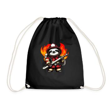Pompier paresseux Pompier Pompiers Pompiers professionnels - Sac de sport léger - noir - Devant