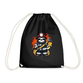 Pompier paresseux Pompier Pompiers Pompiers professionnels - Sac de sport léger - noir - Devant