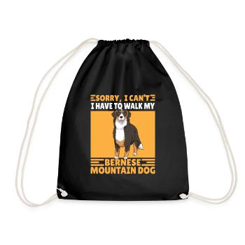 drôle bouvier bernois Dire cadeau - Sac de sport léger - noir - Devant
