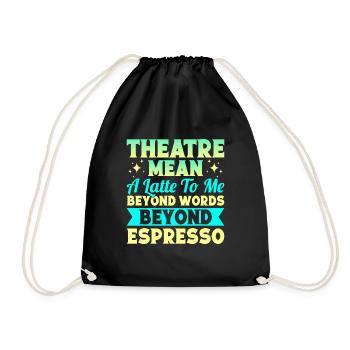 Théâtre musical Mean Beyond Words Espresso Gift - Sac de sport léger - noir - Devant
