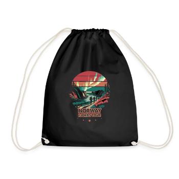 Norway Fjords Tour - Drawstring Bag - black - Front