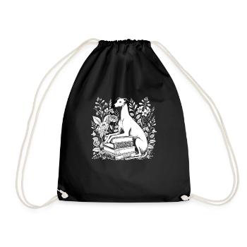Greyhound Greyhound Flower Book Reader - Sac de sport léger - noir - Devant