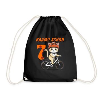 VÉLO CHAT BAAM !! DÉJÀ SEPT - Sac de sport léger - noir - Devant