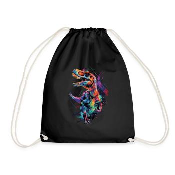 Dinosaure - Sac de sport léger - noir - Devant