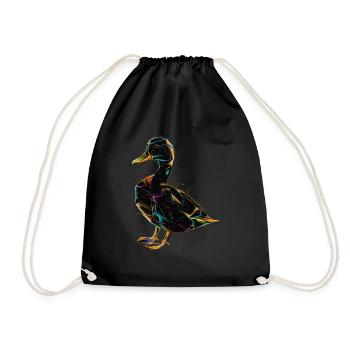 Duck - Drawstring Bag - black - Front