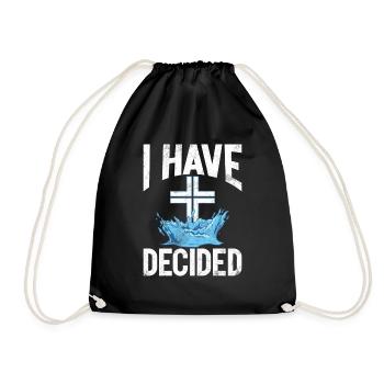 Baptême Baptisé Chrétien Jésus Dieu - Bible - Sac de sport léger - noir - Devant