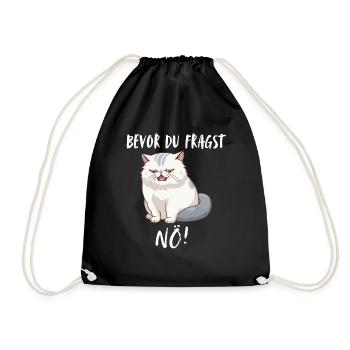 T-shirt chat Drôle Drôle Humour Sarcasme Ironie - Sac de sport léger - noir - Devant