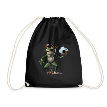 Frog - Drawstring Bag - black - Front