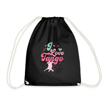 J’aime le tango, la musique latine, la danse tango, la danse - Sac de sport léger - noir - Devant
