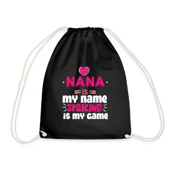 Gifts for Nana Grandma Nana is My Name - Drawstring Bag - black - Front