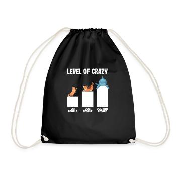 Niveau de liste d’animaux fous Amoureux des animaux - Sac de sport léger - noir - Devant