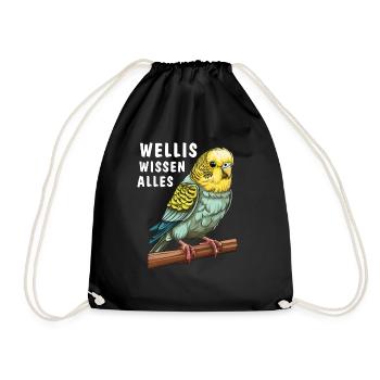 VOGEL WELLIS KNOW EVERYTHING - Drawstring Bag - black - Front