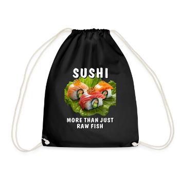 LES SUSHIS, PLUS QUE DU POISSON - Sac de sport léger - noir - Devant