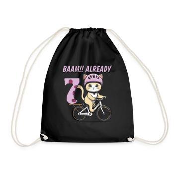 VÉLO CHAT BAAM !! DÉJÀ SEPT - Sac de sport léger - noir - Devant