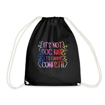 Dog Puppy Pet Care Job Salon - Drawstring Bag - black - Front