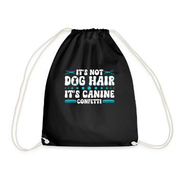 Chien Chiot Soins pour animaux de compagnie Salon d’emploi - Sac de sport léger - noir - Devant