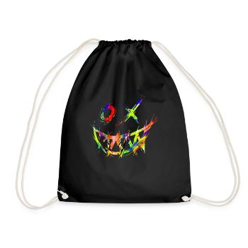 Techno Geschenk Rave Festival Party Musik Tekk EDM - Turnbeutel - Schwarz - Vorne