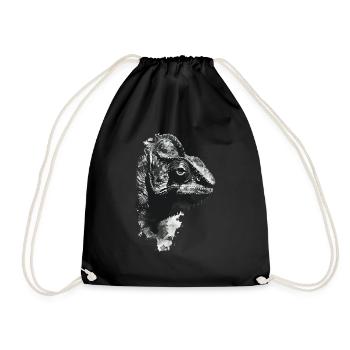 chameleon - Drawstring Bag - black - Front