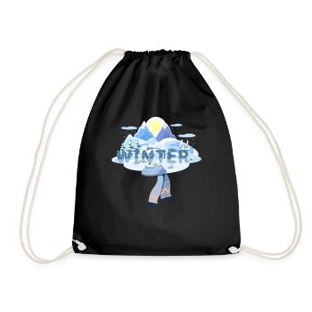 L hiver - Sac de sport léger - noir - Devant