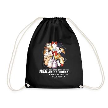 Tshirt chat Drôle Drôle Humour Sarcasme Kitty - Sac de sport léger - noir - Devant
