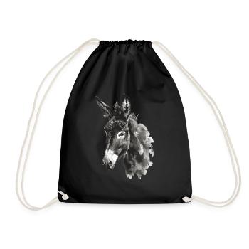 Donkey - Drawstring Bag - black - Front