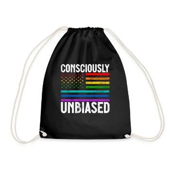Gleichheit LGBTQ Rainbow Flag LGBTQ Stolz - Turnbeutel - Schwarz - Vorne