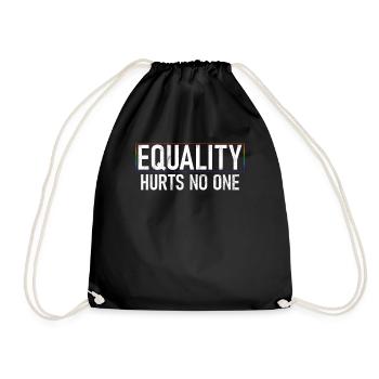 Gleichheit LGBTQ Rainbow Flag LGBTQ Stolz - Turnbeutel - Schwarz - Vorne