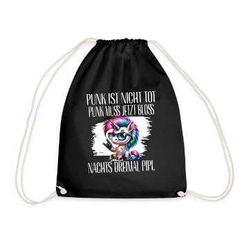Punk Rock - I'm old but punk is not dead - Drawstring Bag - black - Front