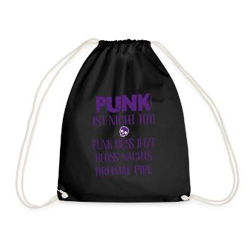 Punk Rock - I'm old but punk is not dead - Drawstring Bag - black - Front