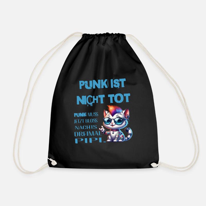 Punk Rock - Ich bin alt aber Punk ist nicht tot - Turnbeutel - Schwarz