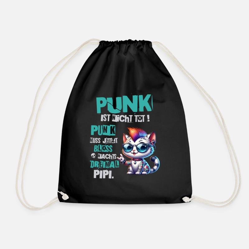 Punk Rock - Ich bin alt aber Punk ist nicht tot - Turnbeutel - Schwarz