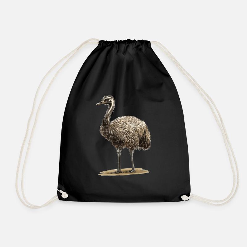 Emus Emu - Turnbeutel - Schwarz
