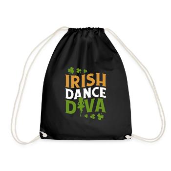 Irish Dance Irischer Tanz - Turnbeutel - Schwarz - Vorne