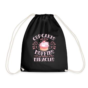 Pastry Lover Muffins Believed Miracles Gift - Turnbeutel - Schwarz - Vorne