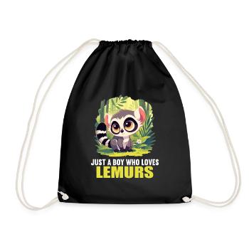 Lémuren Lémuriens Lémurien - Sac de sport léger - noir - Devant