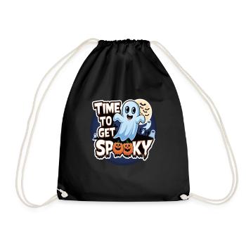 Doux Halloween Fantôme Halloween - Sac de sport léger - noir - Devant