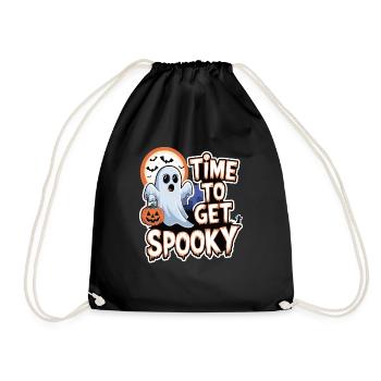 Doux Halloween Fantôme Halloween - Sac de sport léger - noir - Devant
