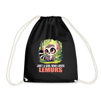 Lémuren Lémuriens Lémurien - Sac de sport léger - noir - Devant