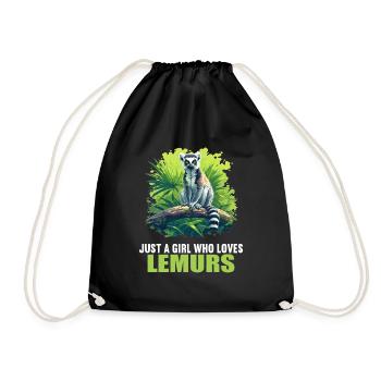 Lémuren Lémuriens Lémurien - Sac de sport léger - noir - Devant