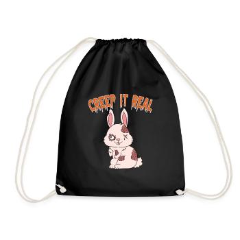 Mignon Halloween Fantôme Halloween - Sac de sport léger - noir - Devant