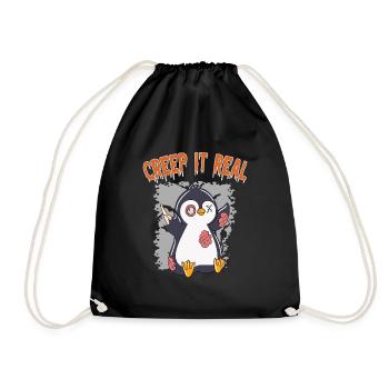 Mignon Halloween Fantôme Halloween - Sac de sport léger - noir - Devant