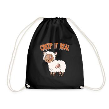 Cute Halloween Ghost Halloween - Drawstring Bag - black - Front