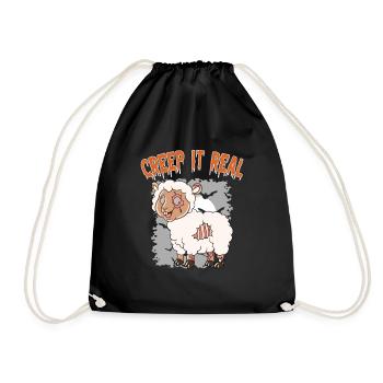 Cute Halloween Ghost Halloween - Drawstring Bag - black - Front