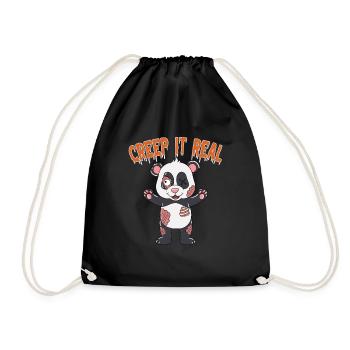 Cute Halloween Ghost Halloween - Drawstring Bag - black - Front